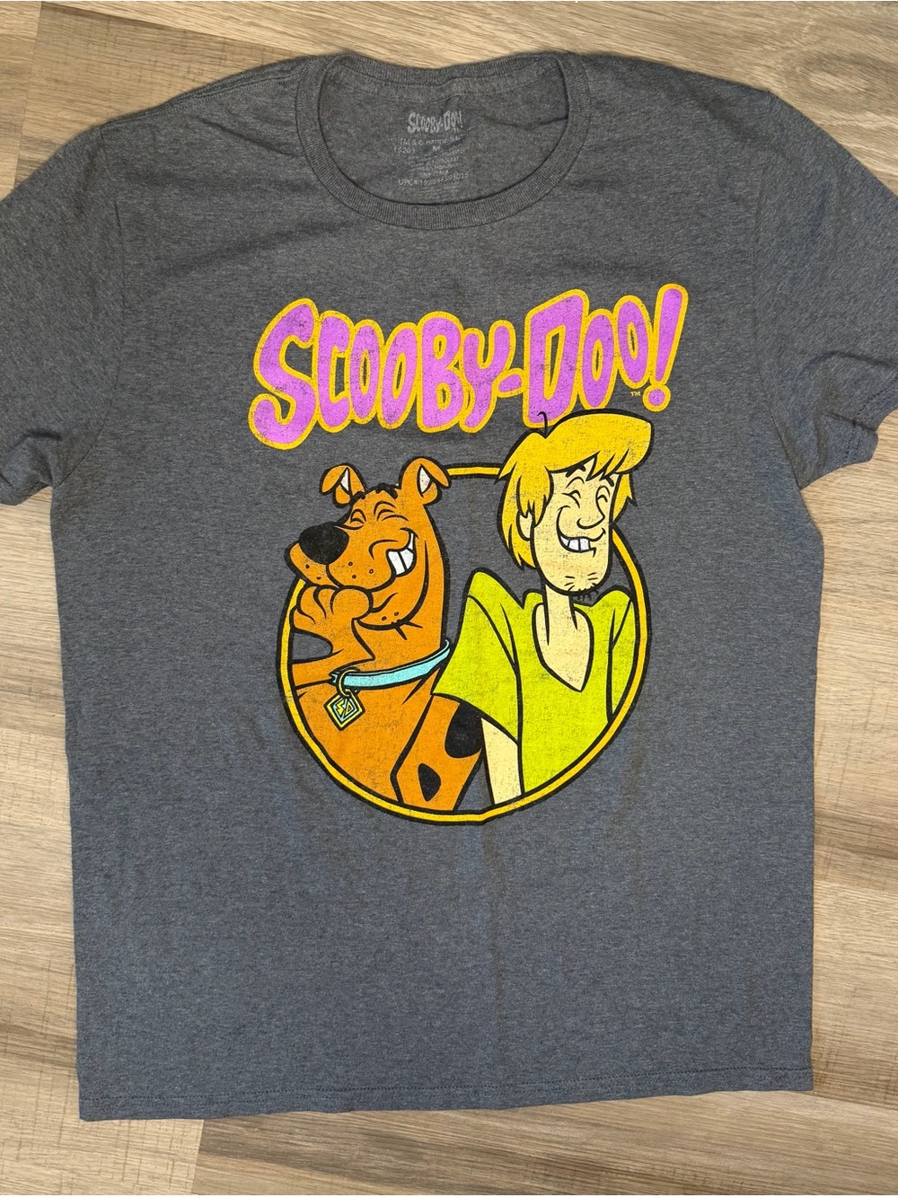 Scooby-Doo Graphic Tee - Grey with Yellow & Orange Print